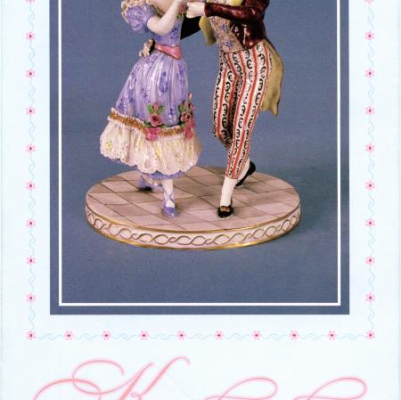 okładka folderu przedstawia figurkę tańczacej pary kobiety i mężczyzny