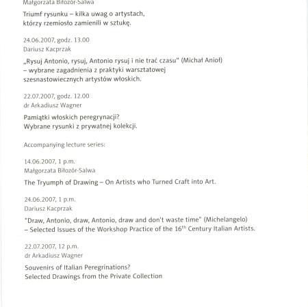 [Zaproszenie] Między teorią a praktyką. Rysunek włoski XVI ze zbiorów Gabinetu Rycin Biblioteki Uniwersyteckiej w Warszawie.