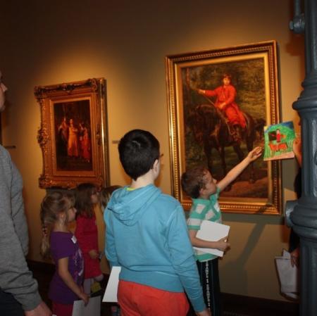 Wspólne zwiedzanie Galerii Sztuki Dawnej oraz porównywanie swoich prac z oryginałami.