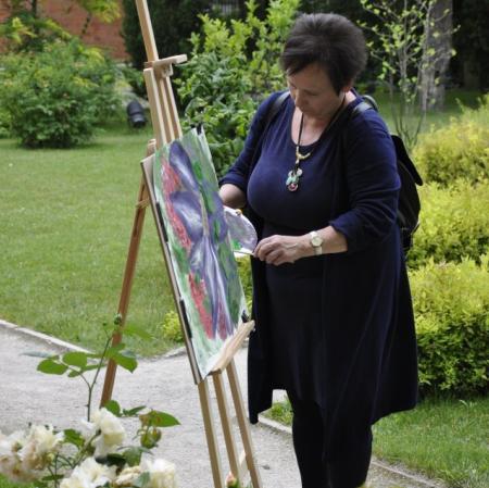 Warsztaty malarskie w przypałacowym ogrodzie