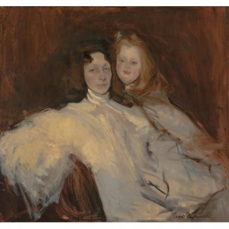 Konrad Krzyżanowski, Portret Tomiry Słońskiej z córką ok