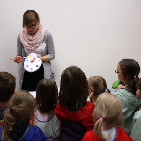 Mieszanie kolorów na palecie