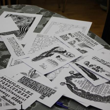 Przykłady secesyjnej typografii