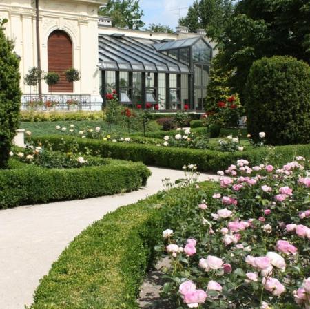 W głębi widoczny ogród zimowy