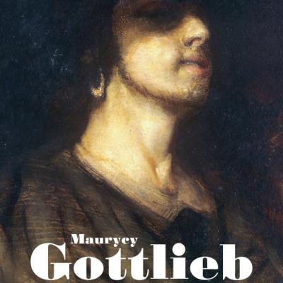 Plakat promujący wystawę "Maurycy Gottlieb. W poszukiwaniu tożsamości"