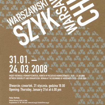 Plakat do wystawy "Warszawski szyk"