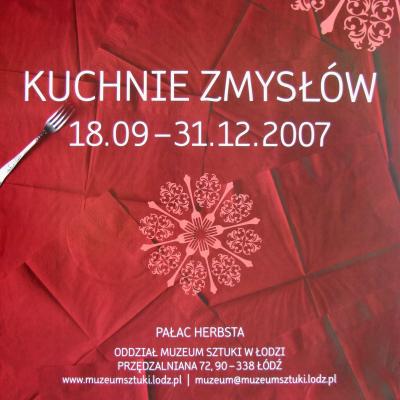 Plakat do wystawy "Kuchnie zmysłów"