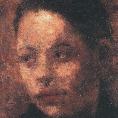 Plakat do wystawy "Przeoczenie" przedstawia portert młodej kobiety