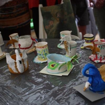 Prezentacja prac wykonanych przez uczestników warsztatów "Empire. Ponadczasowość klasyki"